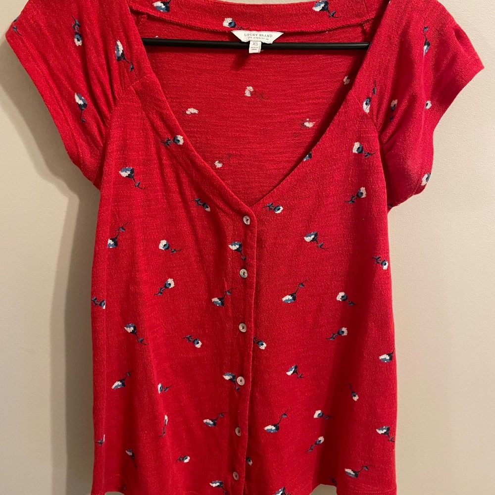 Lucky Brand Pointelle Shirt